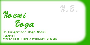 noemi boga business card