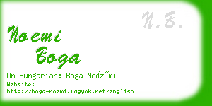 noemi boga business card